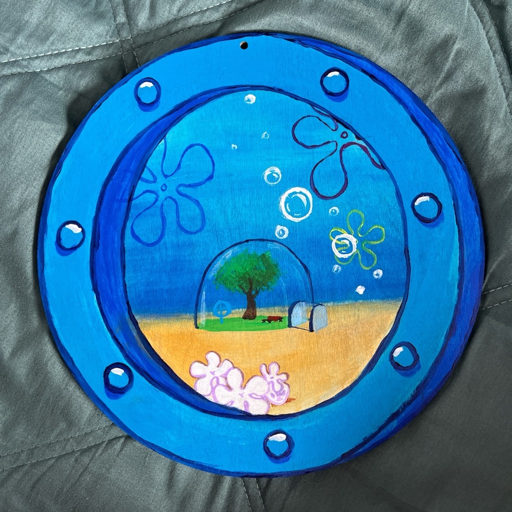 SpongeBob window painting